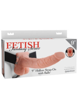 9" Hollow Strap-on with Balls